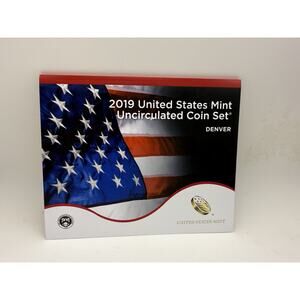 2019 US Mint Uncirculated P & D Coin Set, 20 BU U.S. Coins! With COA